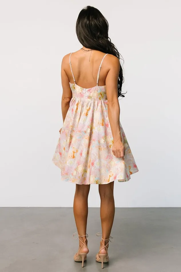 Women Short Dresses Baltic Born Camellia Mini Dress Pastel Multi Women Short Dresses Baltic Born Camellia Mini Dress Pastel Multi