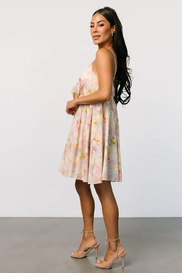 Women Short Dresses Baltic Born Camellia Mini Dress Pastel Multi Women Short Dresses Baltic Born Camellia Mini Dress Pastel Multi