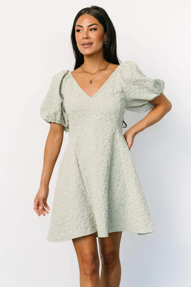 Women Short Dresses Baltic Born Eulalie Mini Dress Sage