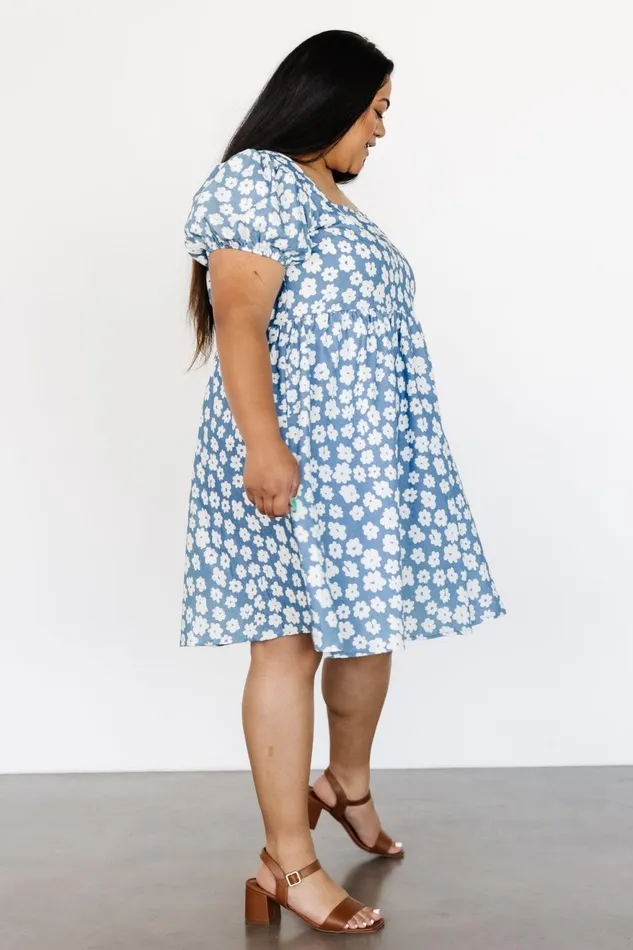 Women Short Dresses Baltic Born McKell Mini Dress Chambray Floral Women Short Dresses Baltic Born McKell Mini Dress Chambray Floral