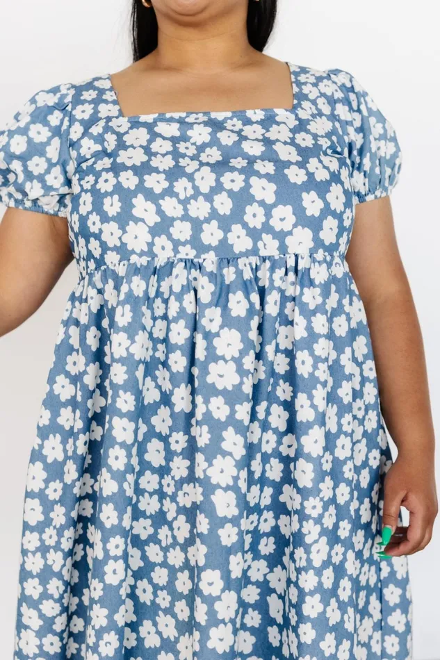 Women Short Dresses Baltic Born McKell Mini Dress Chambray Floral Women Short Dresses Baltic Born McKell Mini Dress Chambray Floral