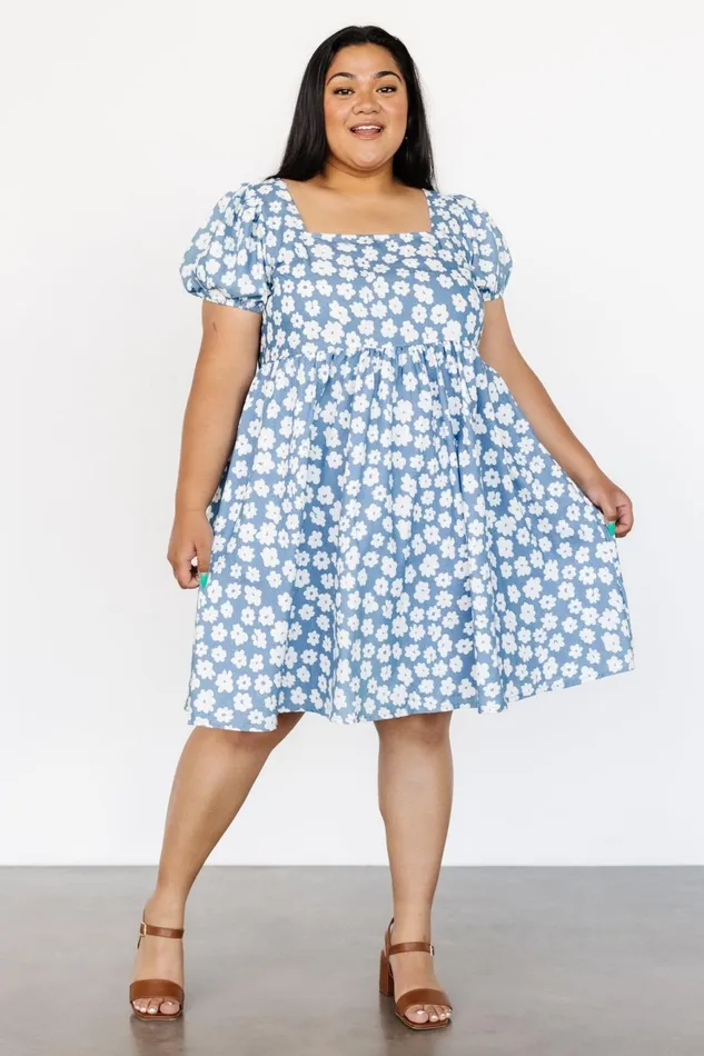 Women Short Dresses Baltic Born McKell Mini Dress Chambray Floral Women Short Dresses Baltic Born McKell Mini Dress Chambray Floral