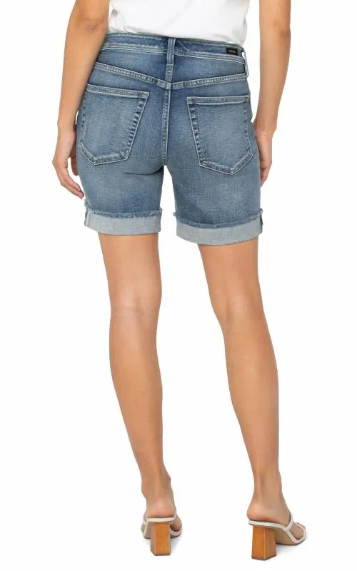 Women Shorts Liverpool Los Angeles The Keeper Short With Fray Cuff Fair Oaks