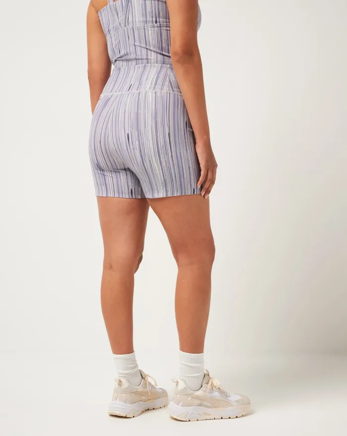 Women Shorts TravisMathew MOVEKNIT BONDED SHORT Indigo Multi