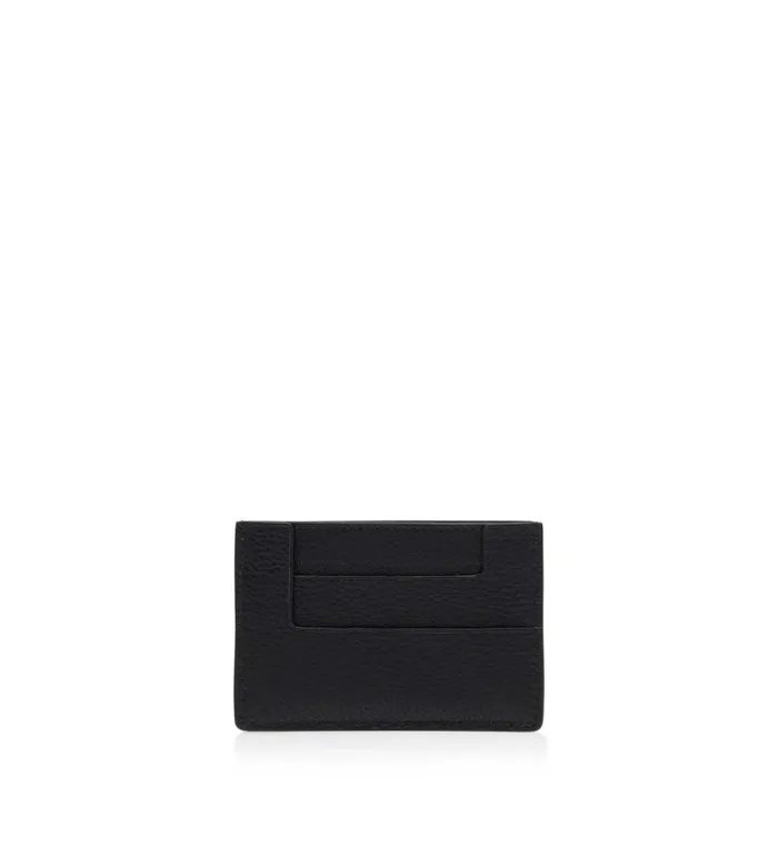 Women Small Leather Goods Tom Ford Grain Leather Classic Tf Card Holder Black Women Small Leather Goods Tom Ford Grain Leather Classic Tf Card Holder Black