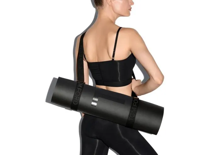 Women Small Leather Goods Tom Ford Rubber Yoga Mat With Webbing Strap Black Women Small Leather Goods Tom Ford Rubber Yoga Mat With Webbing Strap Black