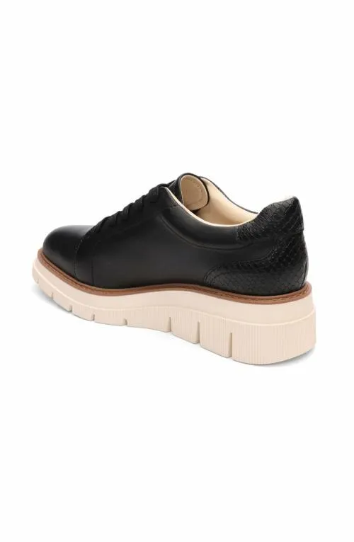 Women Sneakers Liverpool Los Angeles Riverside Lace Up Platform With Ridge Sole Black