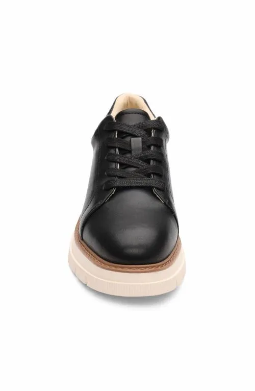 Women Sneakers Liverpool Los Angeles Riverside Lace Up Platform With Ridge Sole Black