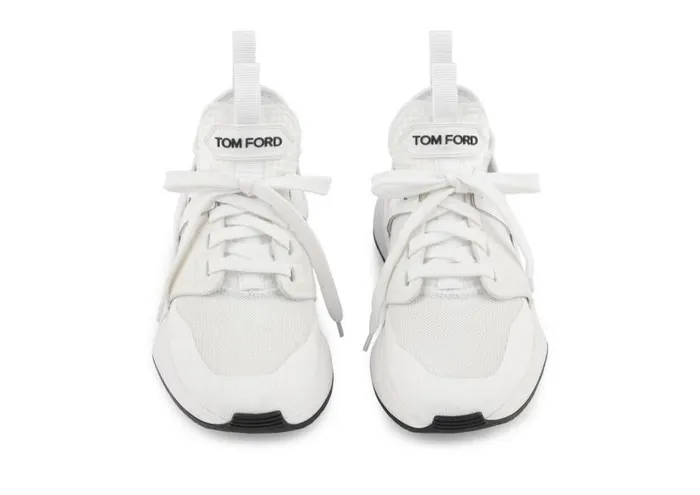 Women Sneakers Tom Ford Nylon Mesh Jago Low Top White Women Sneakers Tom Ford Nylon Mesh Jago Low Top White