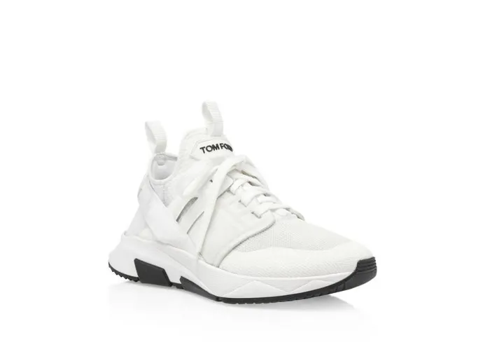 Women Sneakers Tom Ford Nylon Mesh Jago Low Top White Women Sneakers Tom Ford Nylon Mesh Jago Low Top White