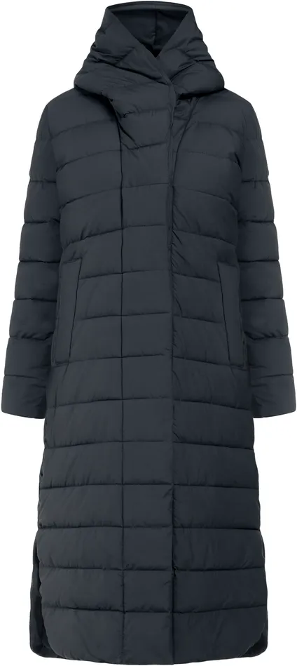 Women Stella Parka Long Dark Night Blue Didriksons Autumn Jackets