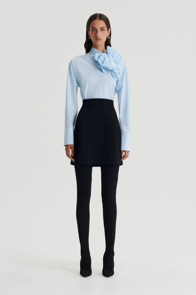 Women STRIPE CRAVAT SHIRT PALEBLUE Shirts Scanlan Theodore