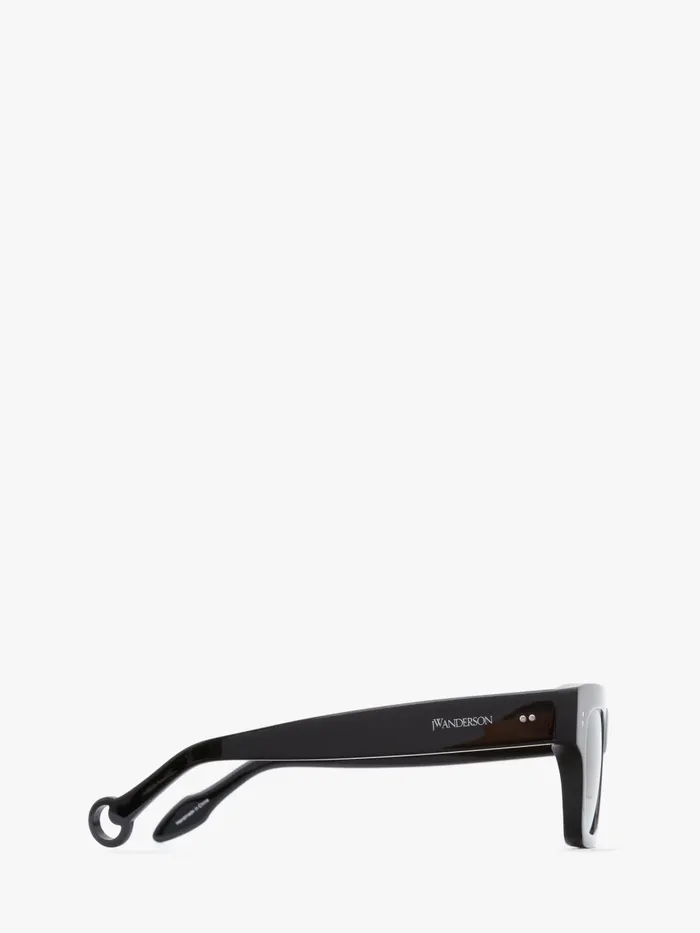 Women SUNGLASSES JW Anderson WAYFARER SUNGLASSES Black Women SUNGLASSES JW Anderson WAYFARER SUNGLASSES Black