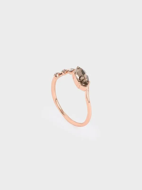 Women Swarovski Crystal Geometric Ring 8211 Rose Gold CHARLES and KEITH Rings