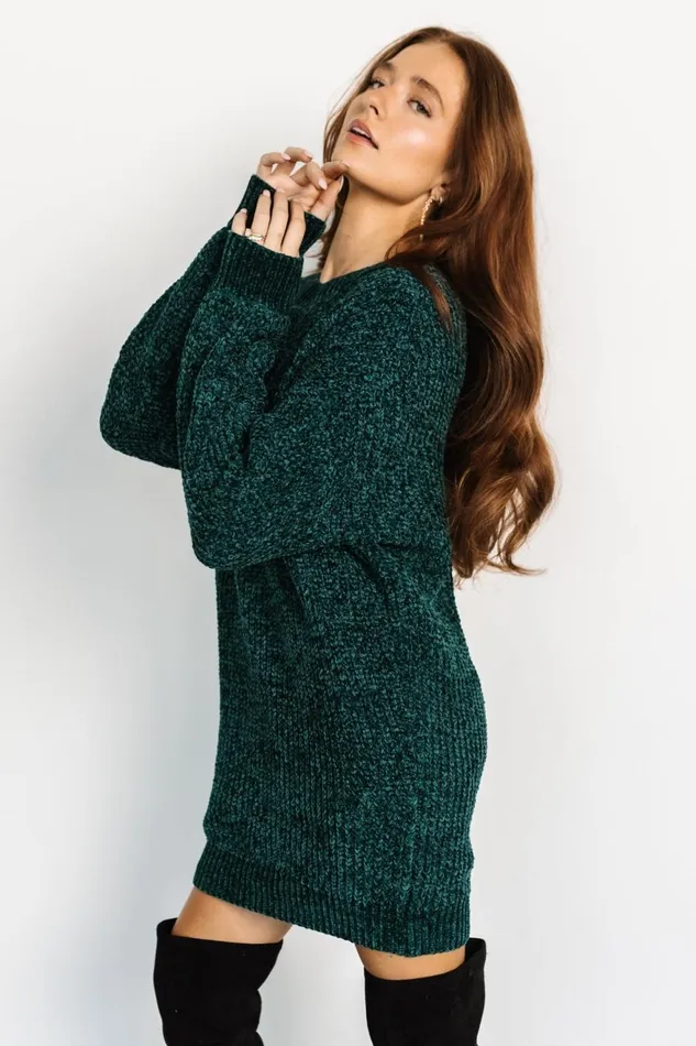 Women Sweaters Baltic Born Christa Sweater Dress Emerald Women Sweaters Baltic Born Christa Sweater Dress Emerald