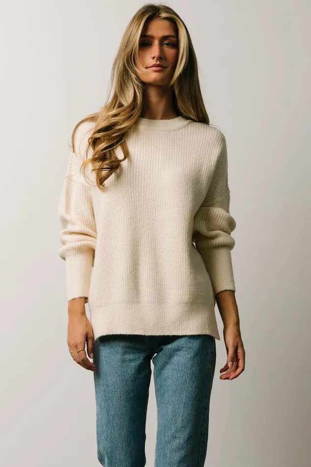 Women Sweaters Baltic Born Jacey Knit Sweater Ivory Women Sweaters Baltic Born Jacey Knit Sweater Ivory
