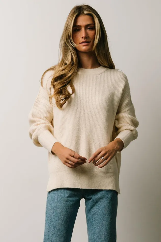 Women Sweaters Baltic Born Jacey Knit Sweater Ivory Women Sweaters Baltic Born Jacey Knit Sweater Ivory