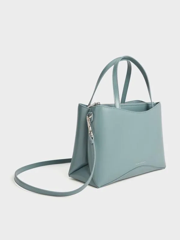 Women Sybill Tote Bag 8211 Slate Blue CHARLES and KEITH Tote Bags