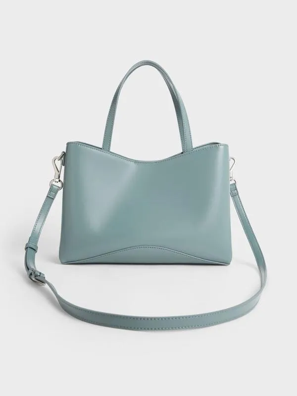 Women Sybill Tote Bag 8211 Slate Blue CHARLES and KEITH Tote Bags