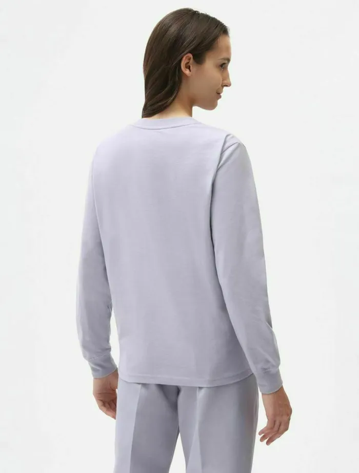 Women TShirts and Tops Dickies Mapleton Long Sleeve TShirt Lilac Gray