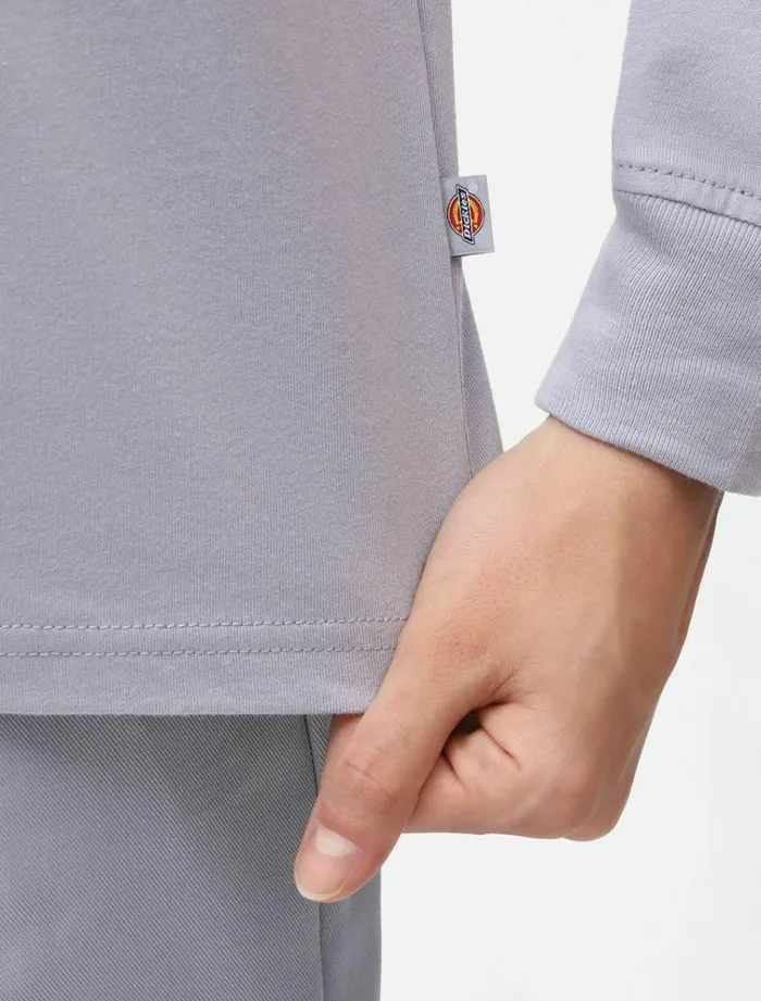 Women TShirts and Tops Dickies Mapleton Long Sleeve TShirt Lilac Gray