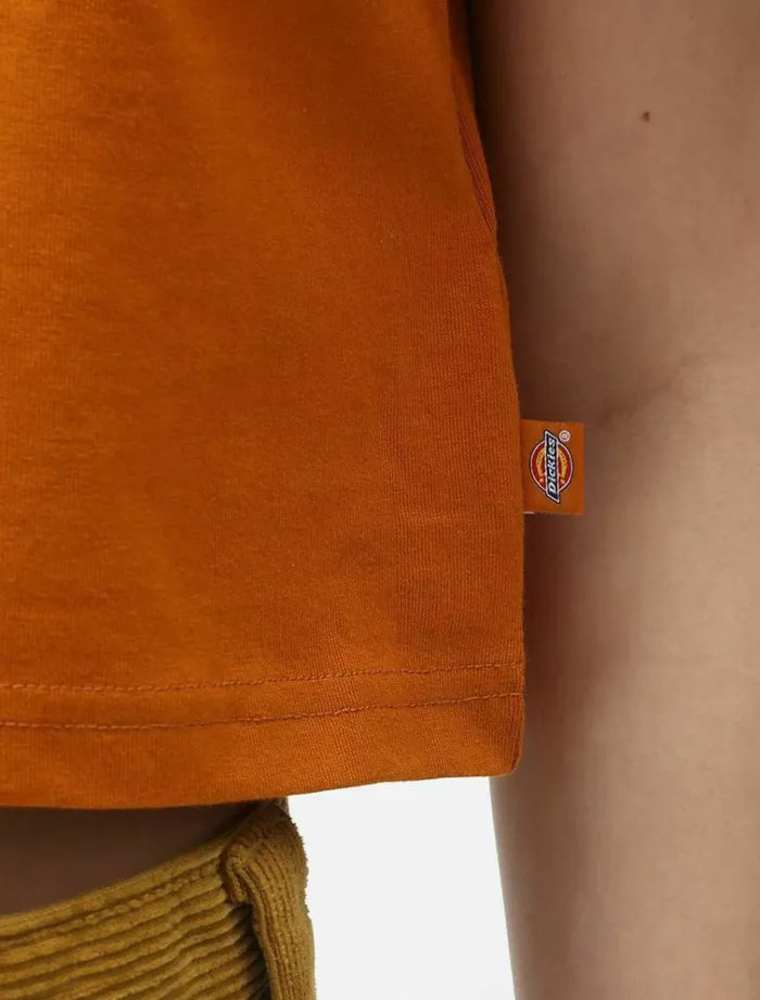 Women TShirts and Tops Dickies Porterdale Crop TShirt Pumpk Spice