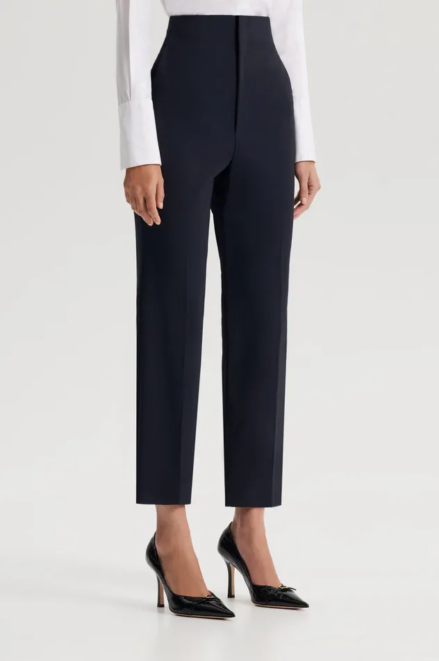 Women TAILORED SLIM CROP TROUSER NAVY Trousers Scanlan Theodore Women TAILORED SLIM CROP TROUSER NAVY Trousers Scanlan Theodore