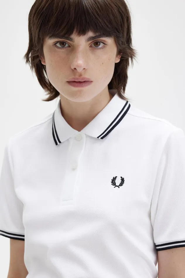 Women The ShirtG3600 Whiteblack Fred Perry The Fred Perry Shirt