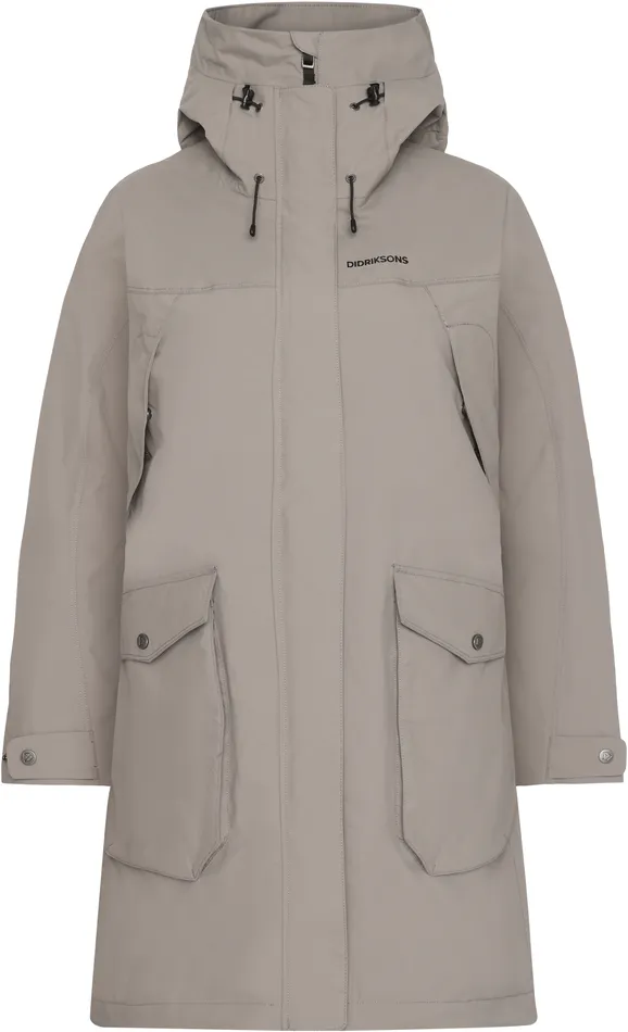 Women Thelma Parka Ash Brown Didriksons Spring Jackets