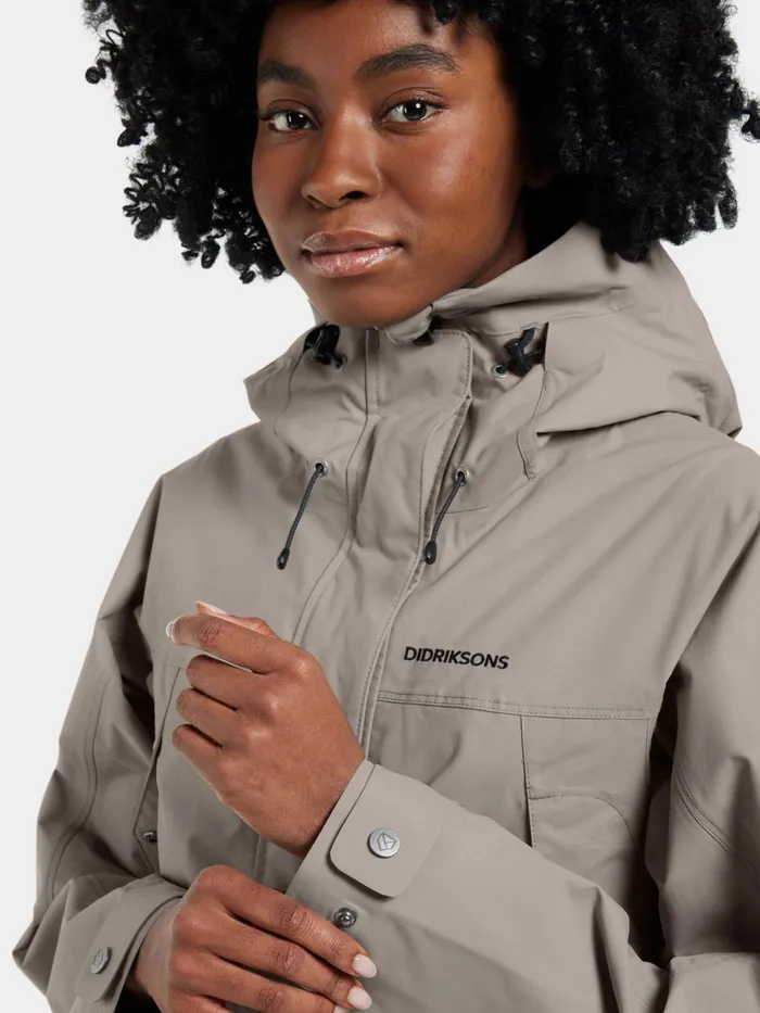 Women Thelma Parka Ash Brown Didriksons Spring Jackets