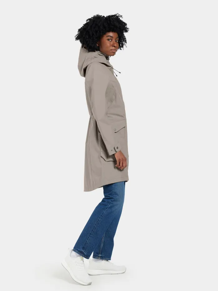 Women Thelma Parka Ash Brown Didriksons Spring Jackets