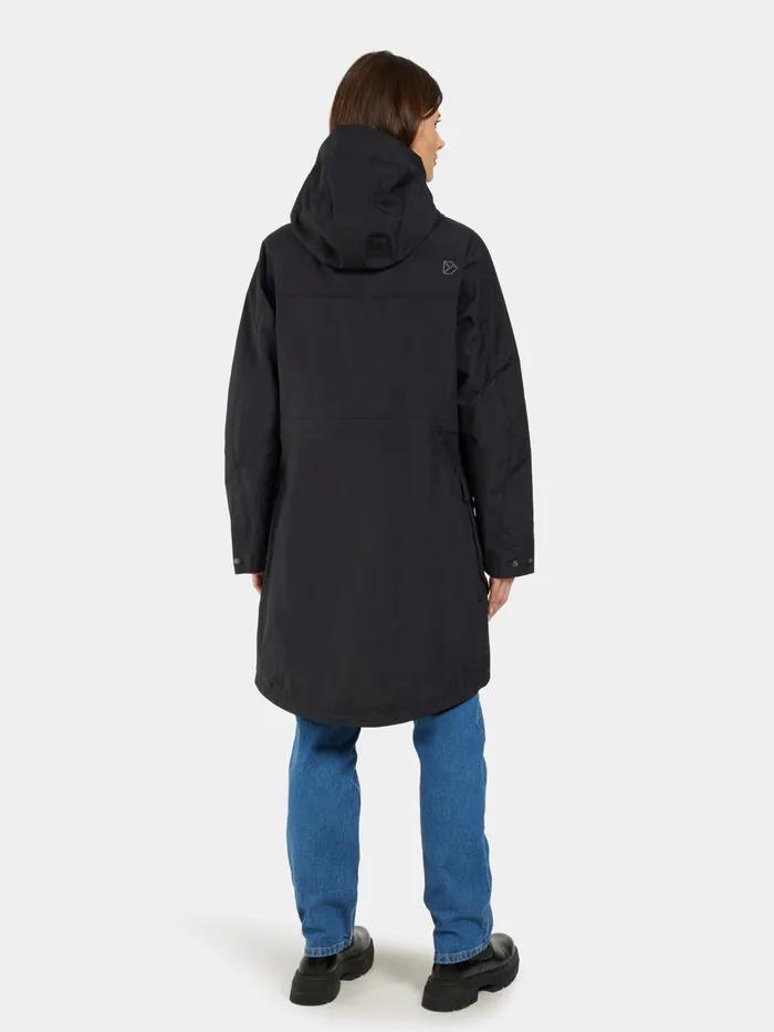 Women Thelma Parka Black Didriksons Spring Jackets