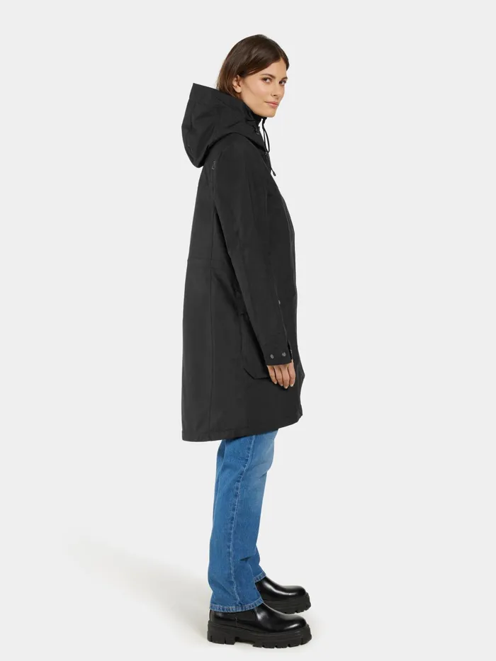 Women Thelma Parka Black Didriksons Spring Jackets