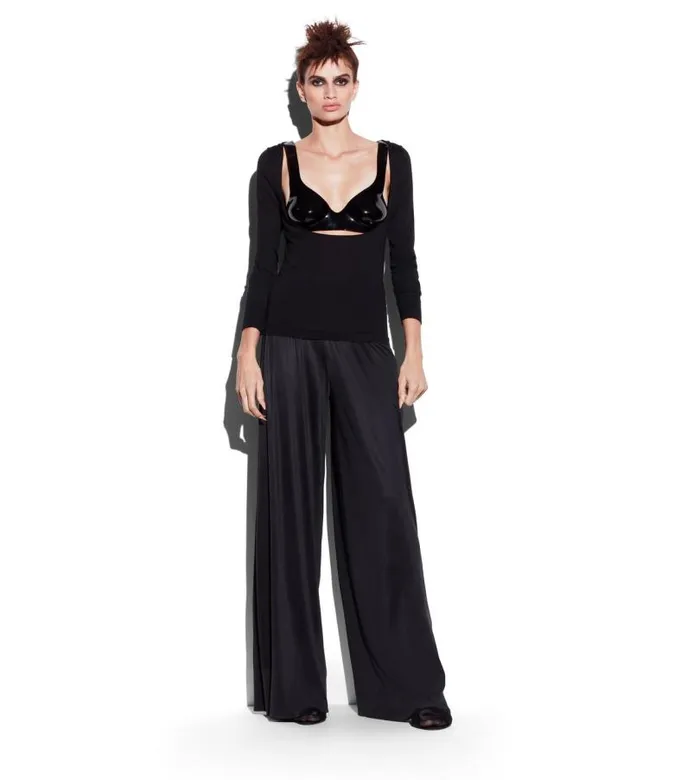 Women Tops Tom Ford Lacquered Chromed Acrylic Anatomical Bra Black Women Tops Tom Ford Lacquered Chromed Acrylic Anatomical Bra Black