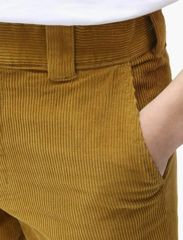 Women Trousers Dickies 874 Crop Cord Pant Bronze Mist