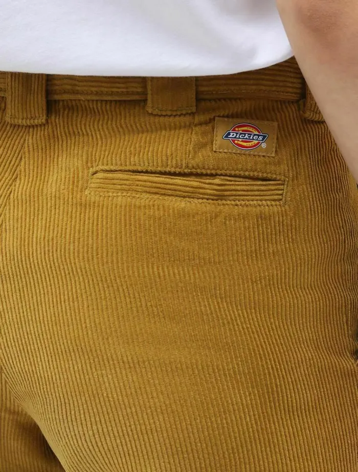 Women Trousers Dickies 874 Crop Cord Pant Bronze Mist