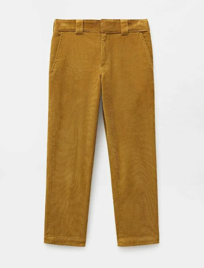 Women Trousers Dickies 874 Crop Cord Pant Bronze Mist