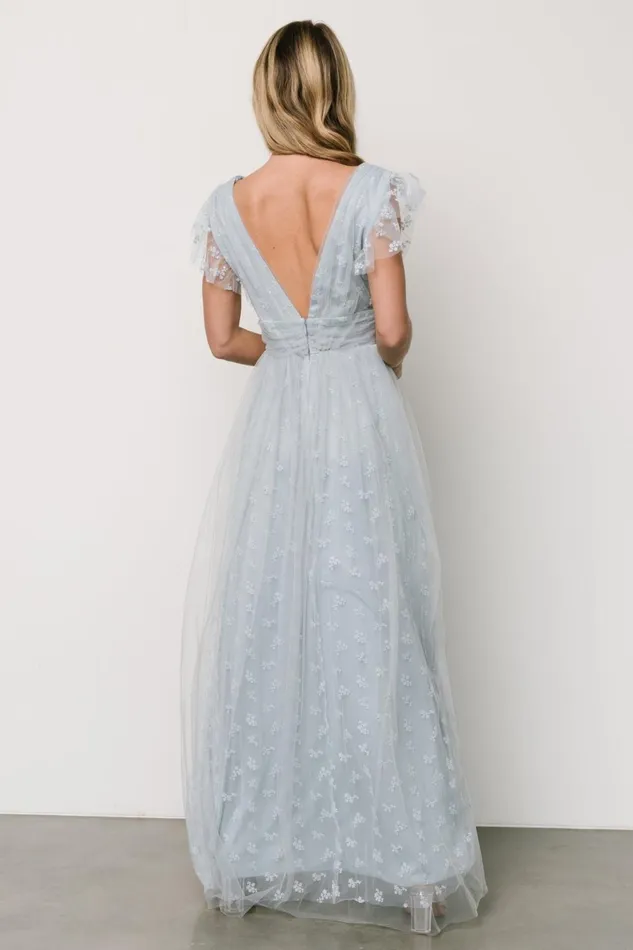 Women Tulle Styles Baltic Born Caterina Tulle Maxi Dress Light Blue Women Tulle Styles Baltic Born Caterina Tulle Maxi Dress Light Blue
