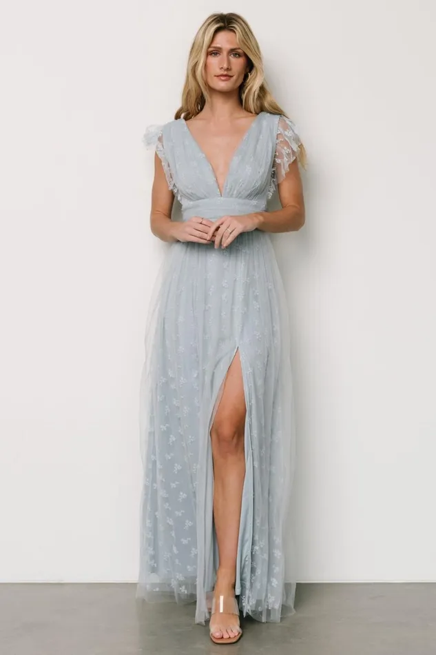 Women Tulle Styles Baltic Born Caterina Tulle Maxi Dress Light Blue Women Tulle Styles Baltic Born Caterina Tulle Maxi Dress Light Blue
