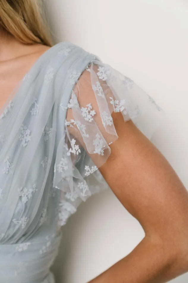 Women Tulle Styles Baltic Born Caterina Tulle Maxi Dress Light Blue Women Tulle Styles Baltic Born Caterina Tulle Maxi Dress Light Blue