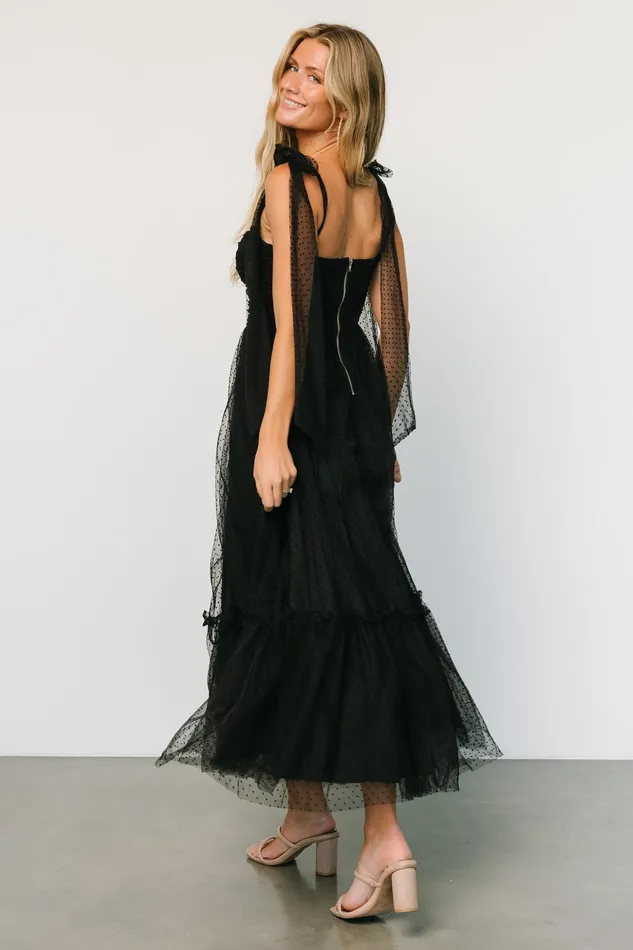 Women Tulle Styles Baltic Born Mavani Swiss Dot Tulle Maxi Dress Black Women Tulle Styles Baltic Born Mavani Swiss Dot Tulle Maxi Dress Black