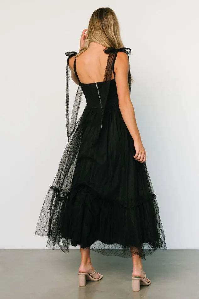Women Tulle Styles Baltic Born Mavani Swiss Dot Tulle Maxi Dress Black Women Tulle Styles Baltic Born Mavani Swiss Dot Tulle Maxi Dress Black