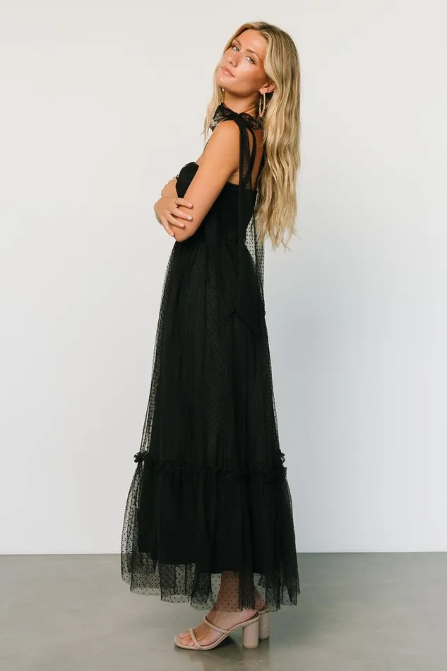 Women Tulle Styles Baltic Born Mavani Swiss Dot Tulle Maxi Dress Black Women Tulle Styles Baltic Born Mavani Swiss Dot Tulle Maxi Dress Black