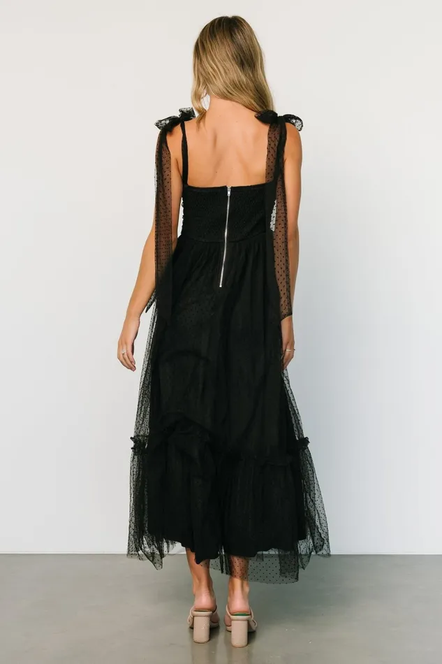 Women Tulle Styles Baltic Born Mavani Swiss Dot Tulle Maxi Dress Black Women Tulle Styles Baltic Born Mavani Swiss Dot Tulle Maxi Dress Black