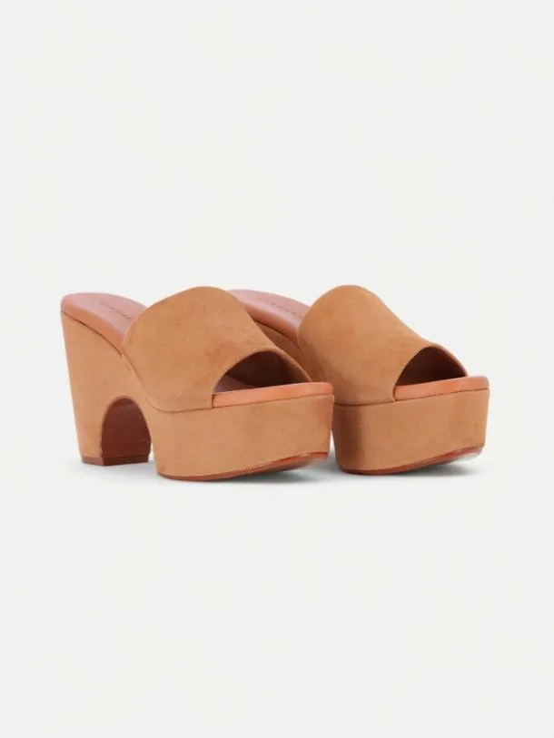 Women VIEW Suede Brown Clergerie Mules