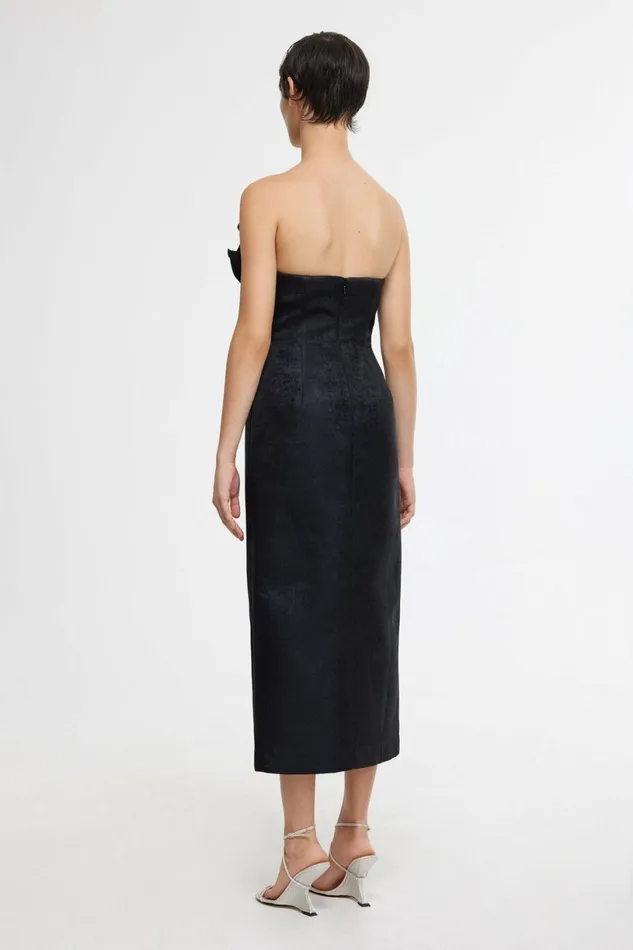 Women WEBSTER MIDI DRESS Black Metallic Acler Sale