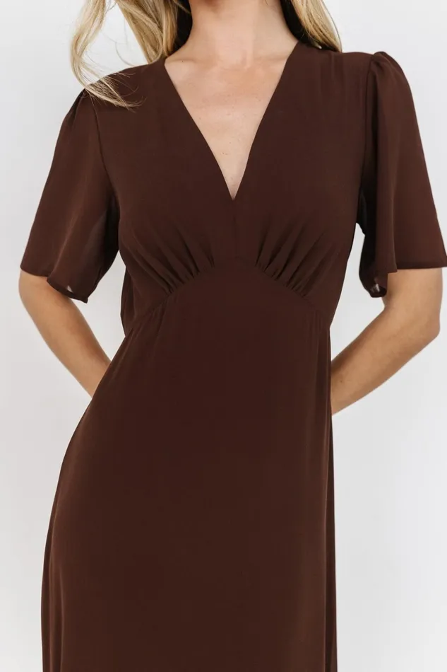 Women Wedding Guest Baltic Born Esti Maxi Dress Espresso Women Wedding Guest Baltic Born Esti Maxi Dress Espresso