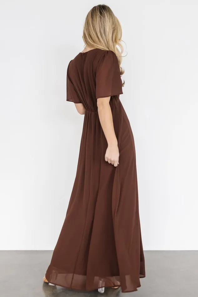 Women Wedding Guest Baltic Born Esti Maxi Dress Espresso Women Wedding Guest Baltic Born Esti Maxi Dress Espresso