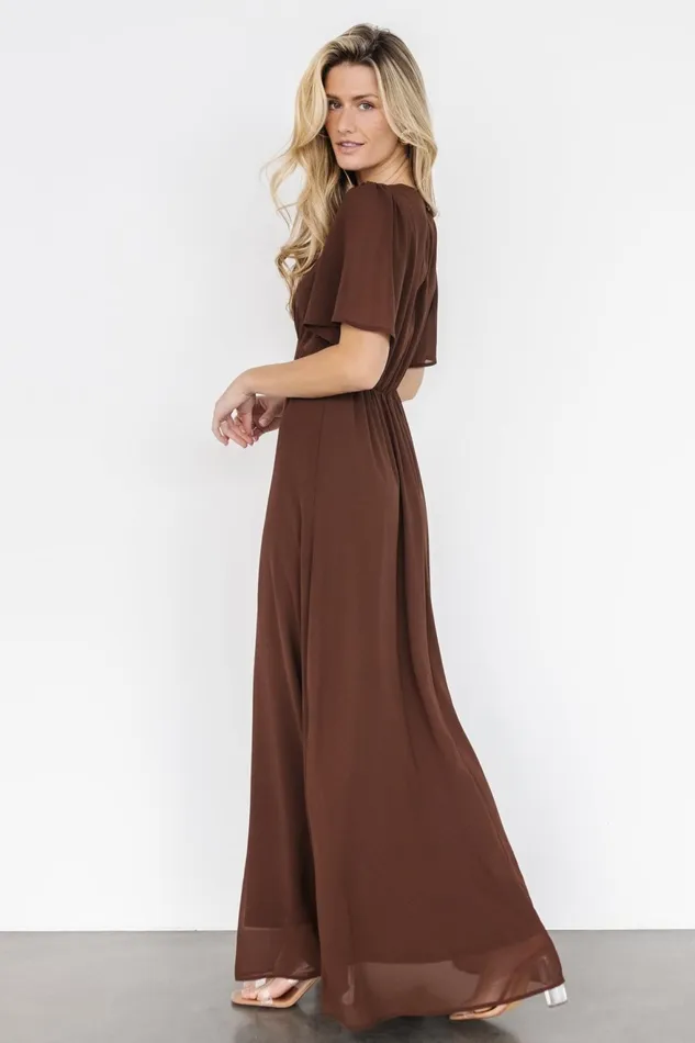 Women Wedding Guest Baltic Born Esti Maxi Dress Espresso Women Wedding Guest Baltic Born Esti Maxi Dress Espresso