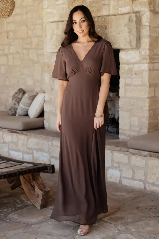 Women Wedding Guest Baltic Born Esti Maxi Dress Espresso Women Wedding Guest Baltic Born Esti Maxi Dress Espresso